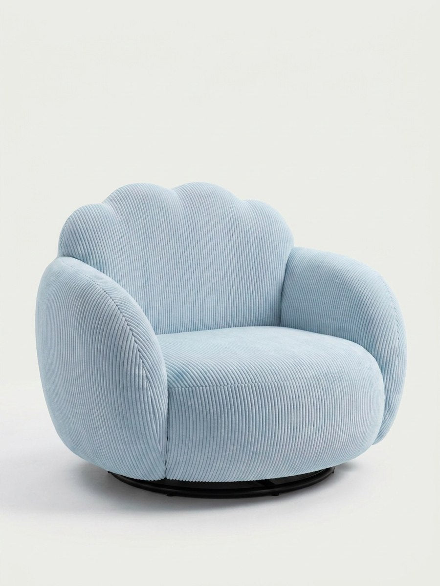The Cloud Armchair — Sky Blue in a living room