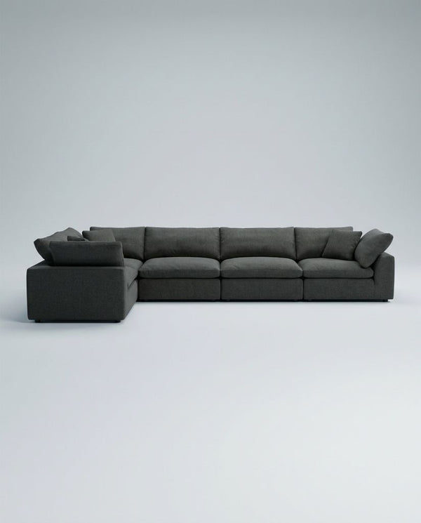The Cloud Sectional — Charcoal (5 Seat)