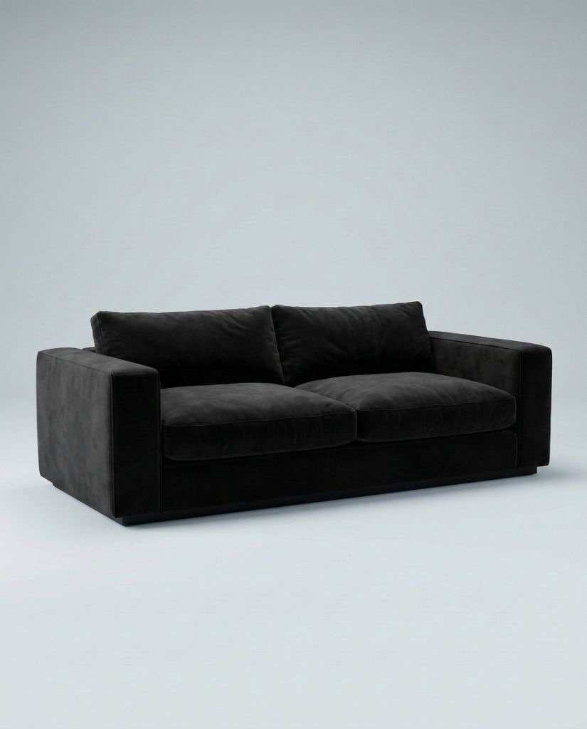 The Lazi Boi Lounge — Black Velvet — angle view