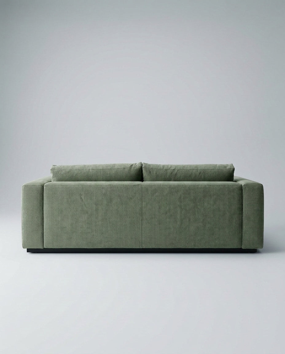 The Lazi Boi Lounge — Sage Green Corduroy — back view