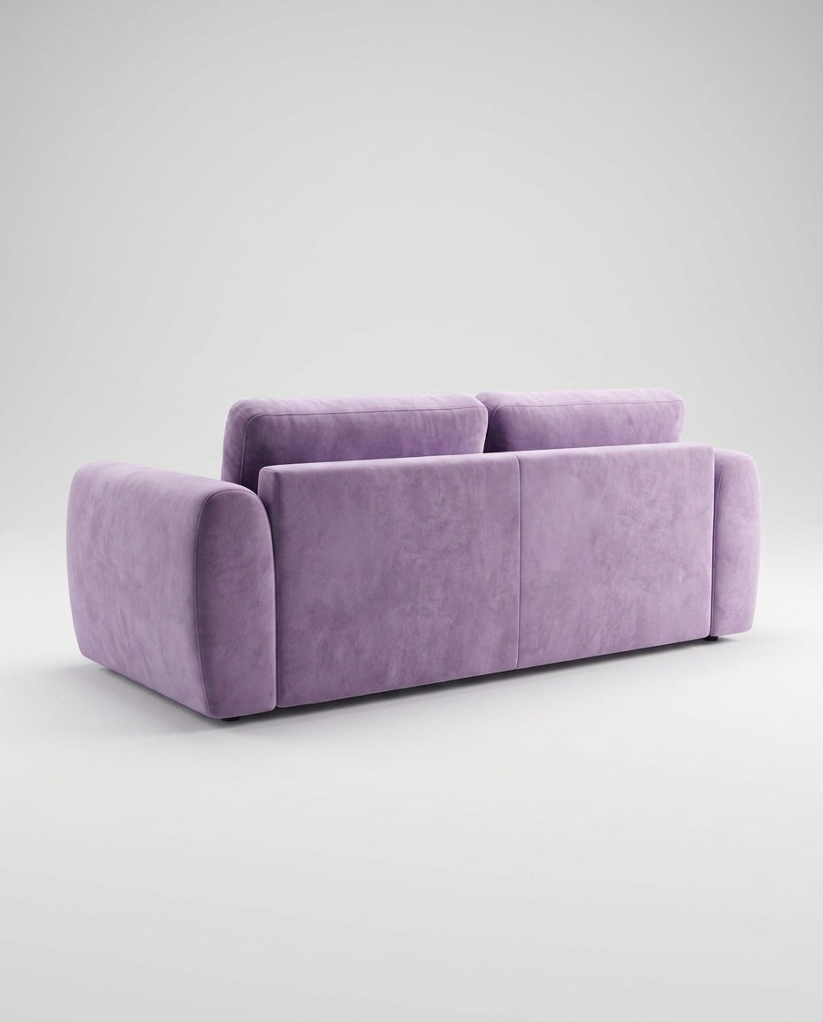 The Blossom Sofa — Lavender — back view