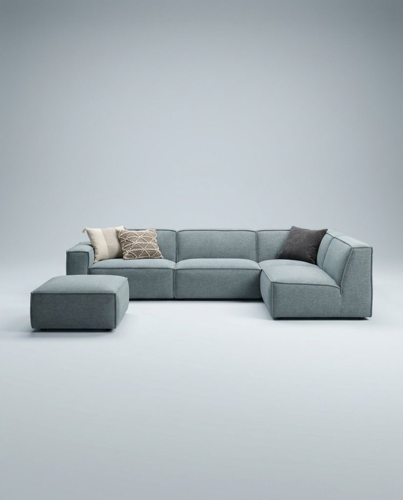 The Haven Modular Sectional — Slate Blue
