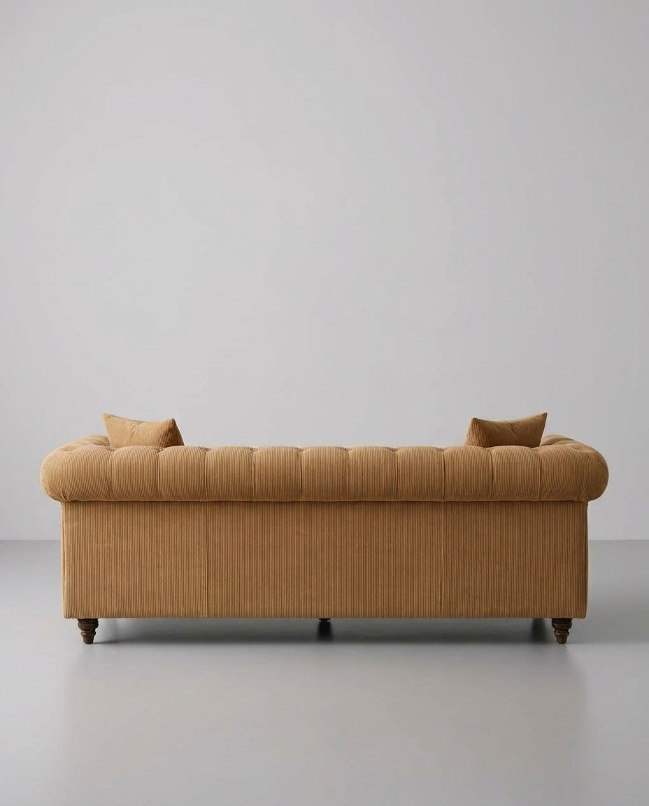 The Chesterfield — Ochre Corduroy — back view