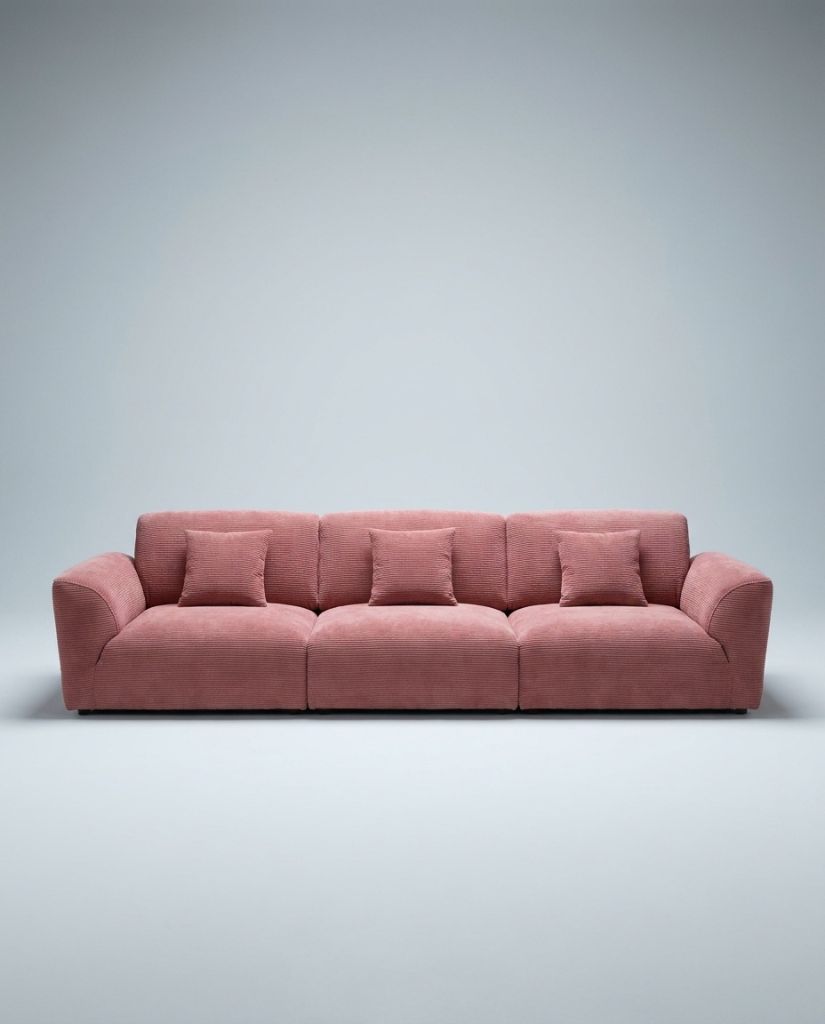 The Lounger Sofa — Rose Corduroy
