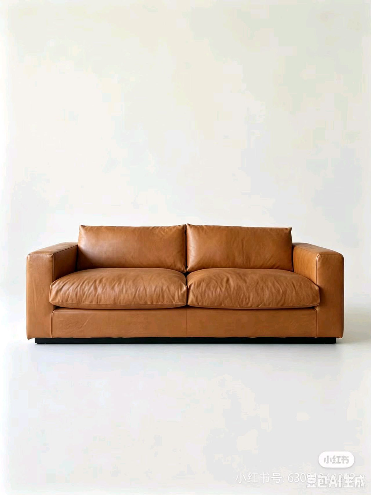 The Frae Loveseat — Cognac Leather