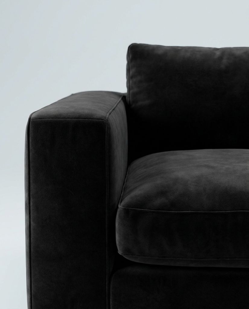 The Lazi Boi Lounge — Black Velvet — detail view