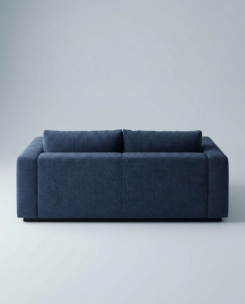 The Lazi Boi Lounge — Navy Corduroy — back view
