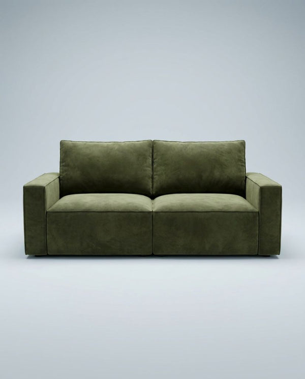 The Cloud Loveseat — Olive Velvet