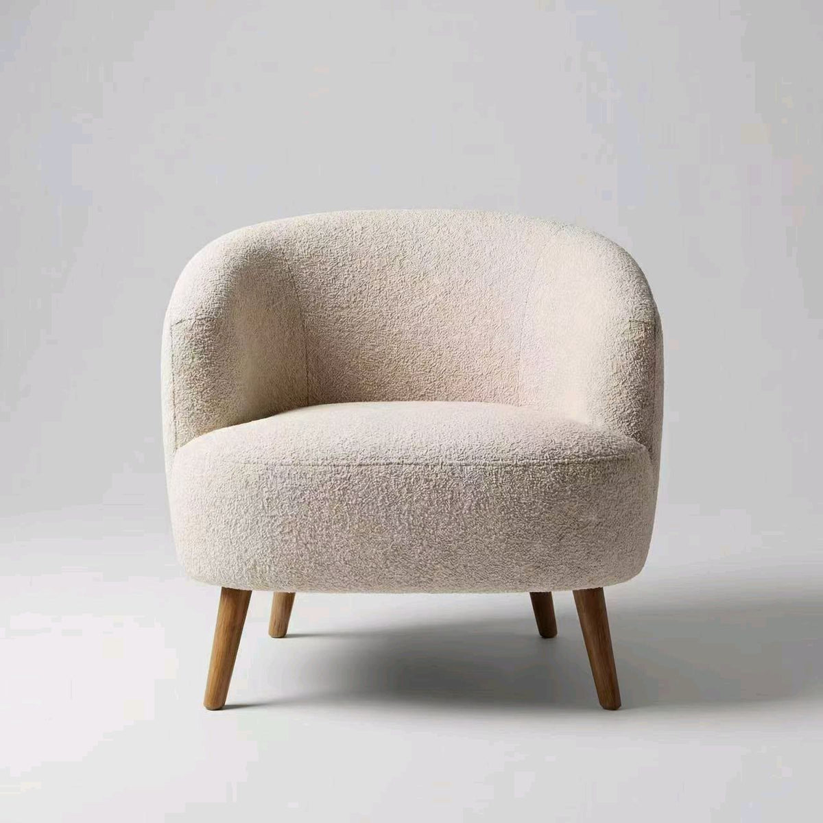 The Pebble Chair — Cream Bouclé