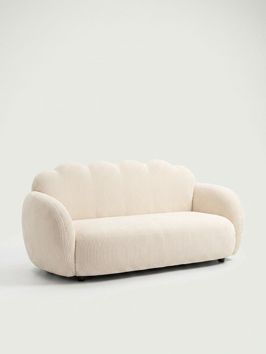 The Cloud Sofa — Sunshine White in a living room