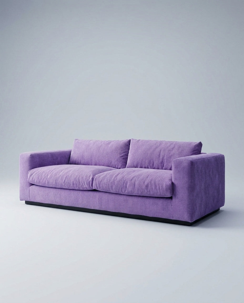 The Lazi Boi Lounge — Violet Corduroy in a living room