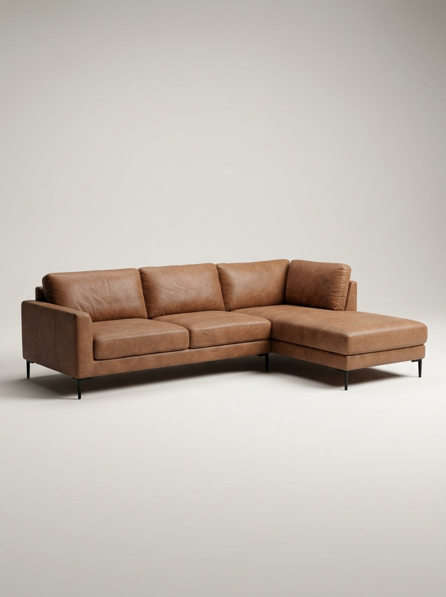 The Frae Chaise Sofa — Mottled Fabric