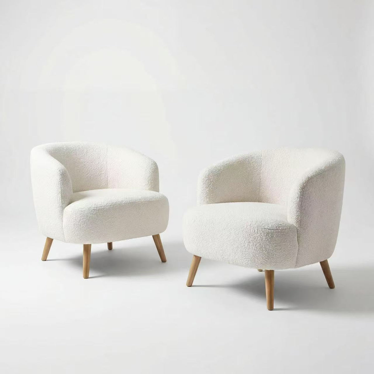 The Pebble Chair — Cream Bouclé