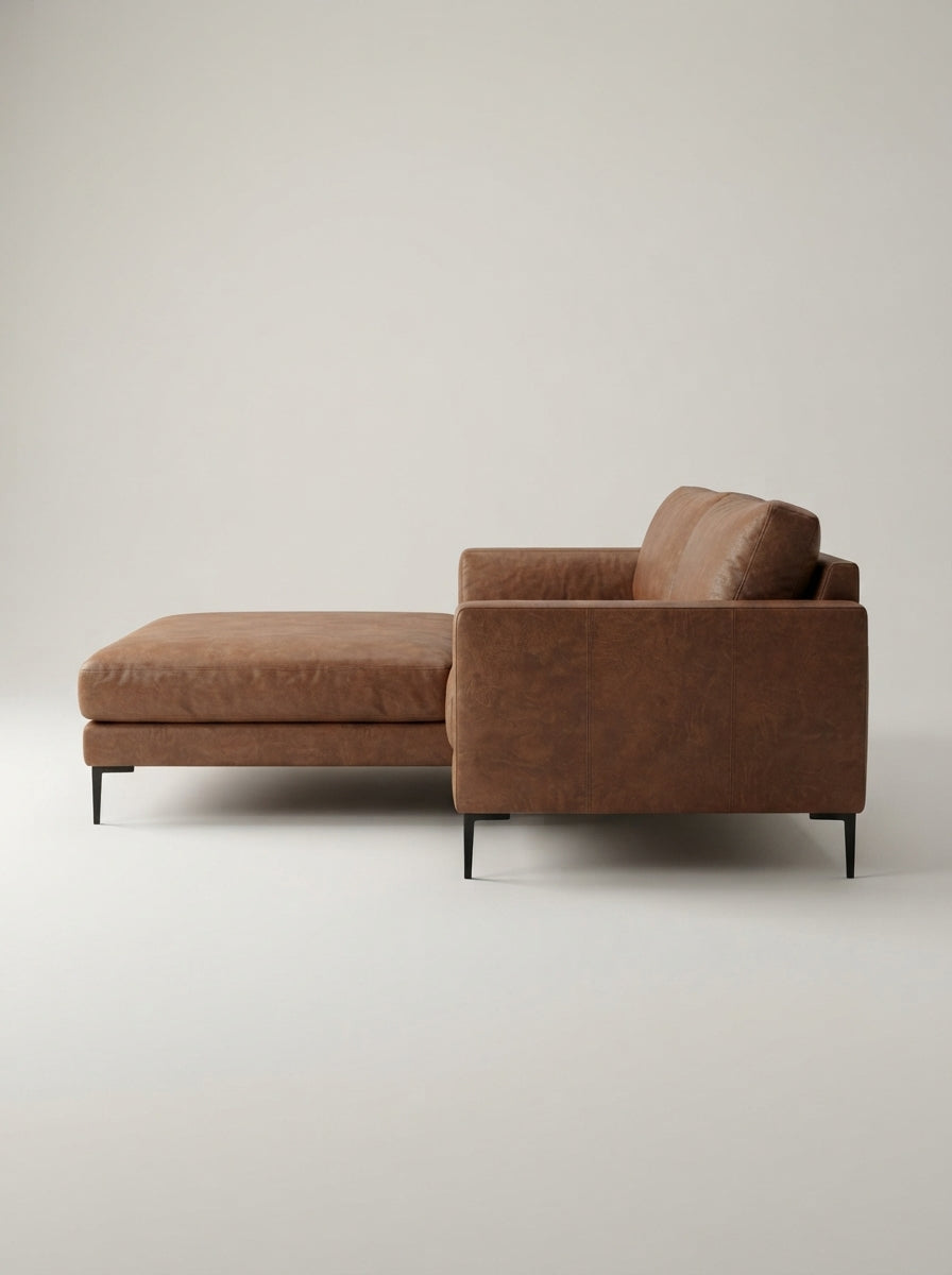 The Frae Chaise Sofa — Mottled Fabric