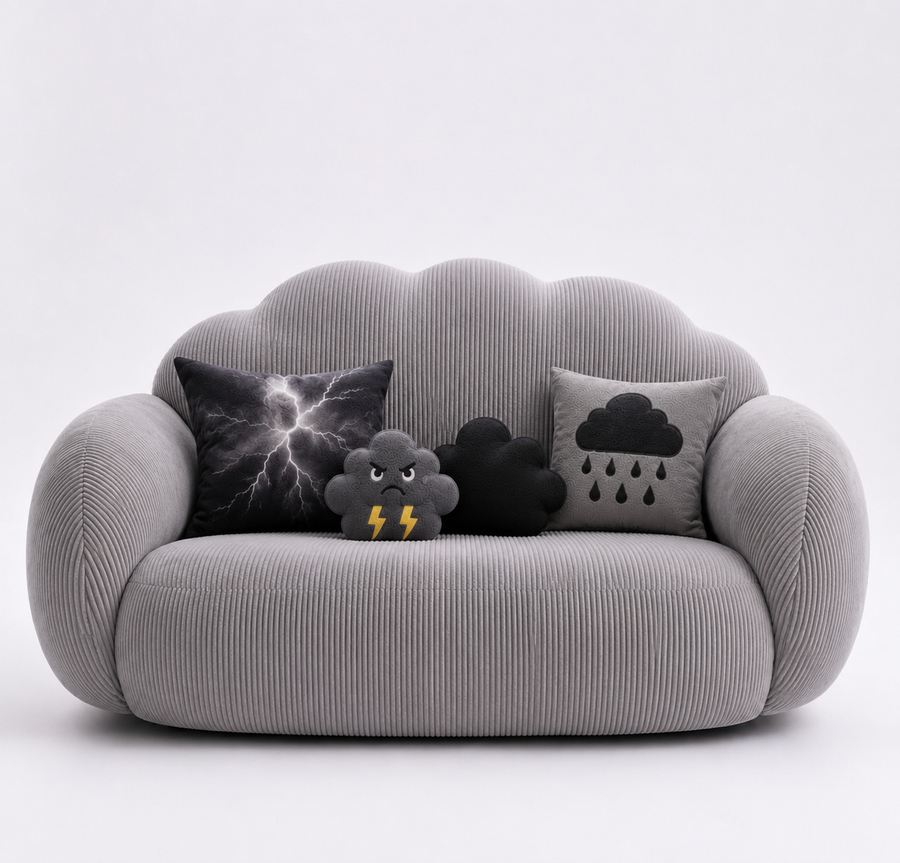 The Cloud Sofa — Stormy Grey
