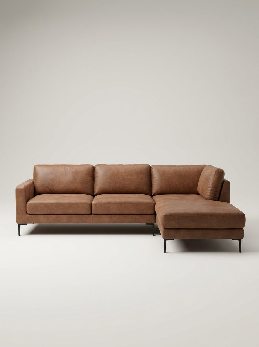 The Frae Chaise Sofa — Mottled Fabric